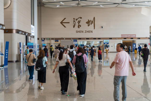 Huanggang Port Opens A general view showing the route in Huanggang Port leading to border control to Shenzhen on October 12, 2026 in Hong Kong. (Photo by STR Nexpher Images) HONG KONG