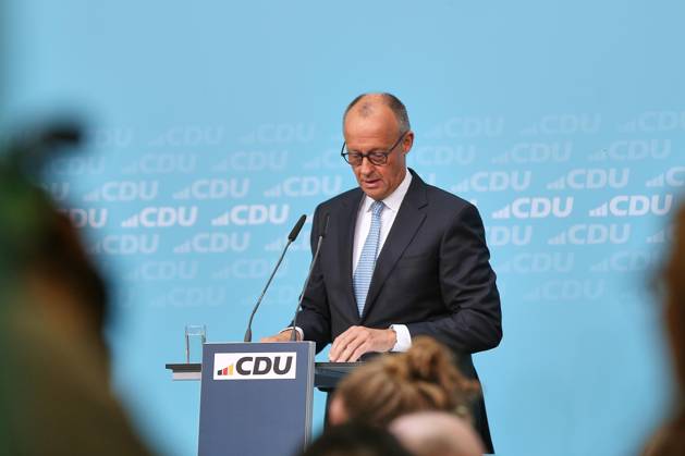 Berlin, Deutschland, 12.10.2026: Konrad-Adenauer-Haus: Pressekonferenz in der CDU-Bundesgeschäftsstelle nach Bundesvorstandssitzung: Bundeskanzler Friedrich Merz (CDU) Copyright: xdtsxNachrichtenagenturx dts_138257