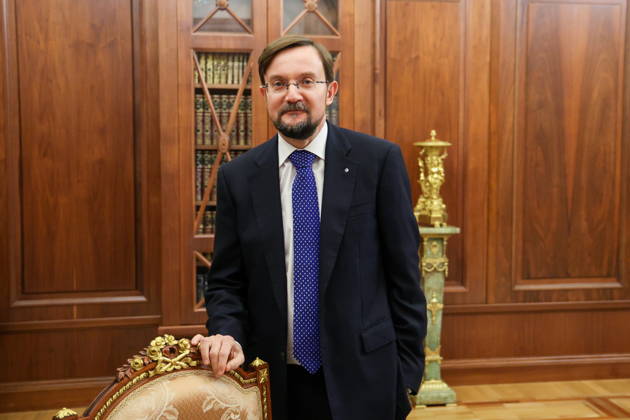 RUSSIA, MOSCOW - OCTOBER 12, 2026: Alexei Repik, Delovaya Rossiya Business Russia Chairman, is pictured during a meeting with Russia s President Vladimir Putin in the Kremlin Moscow Russia  - ZUMAt113 20261012_zaa_t113_168 Copyright: xMikhailxMetzelx