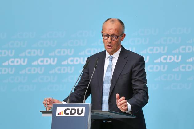 Berlin, Deutschland, 12.10.2026: Konrad-Adenauer-Haus: Pressekonferenz in der CDU-Bundesgeschäftsstelle nach Bundesvorstandssitzung: Bundeskanzler Friedrich Merz (CDU) Copyright: xdtsxNachrichtenagenturx dts_138280
