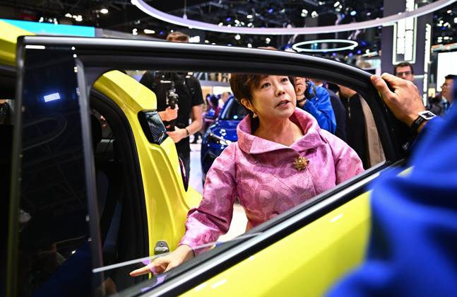 2026 PARIS AUTO SHOW PHOTOPQR OUEST FRANCE Franck Dubray Paris, Oct. 12, 2026 Paris Auto Show, Porte de Versailles, Paris BYD Booth Stella LI Photo by Franck Dubray Oct. 12, 2026 Paris Motor Show, Paris, France  Copyright: xPHOTOPQR OUESTxFRANCE MAXPPPxFranckxDubrayx 20261012OFR0394 20261012OFR0394