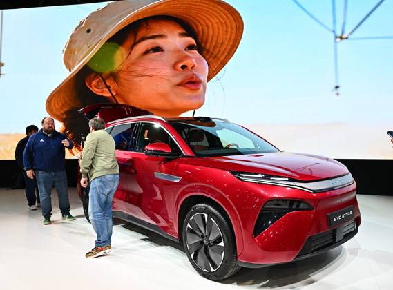 2026 PARIS MOTOR SHOW PHOTOPQR OUEST FRANCE Franck Dubray Paris, Oct. 12, 2026 Paris Motor Show at Porte de Versailles, Paris BYD Booth Photo by Franck Dubray Oct. 12, 2026 Paris Motor Show, Paris, France  Copyright: xPHOTOPQR OUESTxFRANCE MAXPPPxFranckxDubrayx 20261012OFR0397 20261012OFR0397