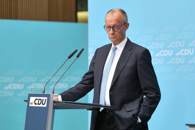 Berlin, Deutschland, 12.10.2026: Konrad-Adenauer-Haus: Pressekonferenz in der CDU-Bundesgeschäftsstelle nach Bundesvorstandssitzung: Bundeskanzler Friedrich Merz (CDU) Copyright: xdtsxNachrichtenagenturx dts_138273