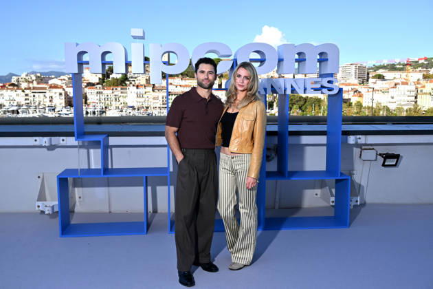 Robbie G K and Maddie Phillips at MIPCOM 2026 at the Palais des Festivals in Cannes on October 12, 2026. MIPCOM is the International Market for Audiovisual Content and Co-production. Every October, it brings together TV and media professionals in Cannes for four days of business, networking, and collaboration. Bruno Bebert Bestimage Honey Photocall during MIPCOM 2026 on October 12, 2026, in Cannes, France. Cannes, France  Copyright: xBrunoxBebertx xBestimagexBrunoxBebertx xBestimagex