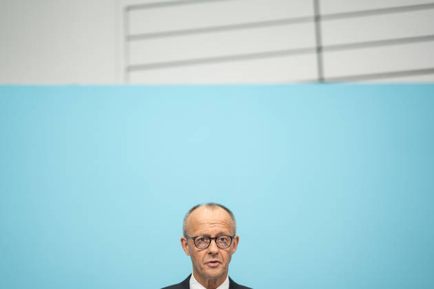 Bundeskanzler Friedrich Merz bei der Abschlusspressekonferenz;Präsidiumsklausurtagung der CDU Deutschlands in Berlin, Oktober 2026, Berlin Berlin Deutschland Konrad-Adenauer-Haus