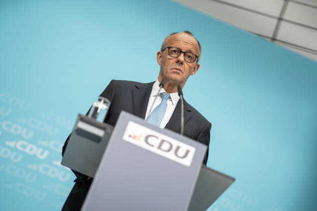 Bundeskanzler Friedrich Merz bei der Abschlusspressekonferenz;Präsidiumsklausurtagung der CDU Deutschlands in Berlin, Oktober 2026, Berlin Berlin Deutschland Konrad-Adenauer-Haus