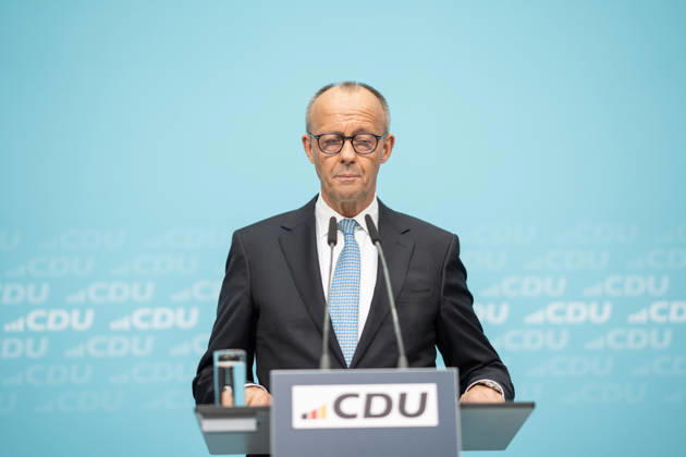 Bundeskanzler Friedrich Merz bei der Abschlusspressekonferenz;Präsidiumsklausurtagung der CDU Deutschlands in Berlin, Oktober 2026, Berlin Berlin Deutschland Konrad-Adenauer-Haus