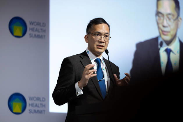 World Health Summit 2026 Weltgesundheitsgipfel 2. Tag Deutschland, Berlin am 12. Oktober 2026: Veröffentlichung des Abschlussberichts (Capstone Insights Report) des Global Preparedness Monitoring Board (GPMB). Launch of the GPMB Capstone Insights Report Getting Ahead of Pandemic Risk: Insights from Eight Years of Global Monitoring. Im Bild: Prof. Dr. Hajime Inoue Professor an der Internationalen Universität für Gesundheit und Wohlfahrt (International University of Health and Welfare) Japan.