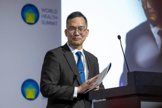 World Health Summit 2026 Weltgesundheitsgipfel 2. Tag Deutschland, Berlin am 12. Oktober 2026: Veröffentlichung des Abschlussberichts (Capstone Insights Report) des Global Preparedness Monitoring Board (GPMB). Launch of the GPMB Capstone Insights Report Getting Ahead of Pandemic Risk: Insights from Eight Years of Global Monitoring. Im Bild: Prof. Dr. Hajime Inoue Professor an der Internationalen Universität für Gesundheit und Wohlfahrt (International University of Health and Welfare) Japan.