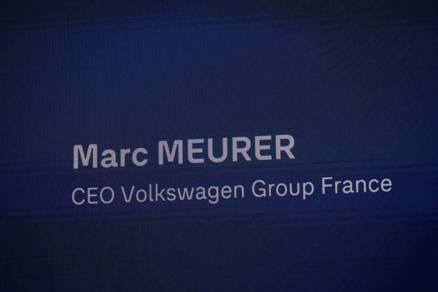Paris Motor Show Volkswagen Press Conference - Paris AJ CEO Volkswagen Group France, Marc Meurer during the 91st edition of the international Paris Motor Show (Mondial de l’auto) at the Porte de Versailles in Paris on October 12, 2026. Photo by Alexis Jumeau ABACAPRESS.COM Paris France  Copyright: xJumeauxAlexis ABACAx
