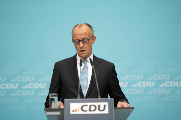 Bundeskanzler Friedrich Merz bei der Abschlusspressekonferenz;Präsidiumsklausurtagung der CDU Deutschlands in Berlin, Oktober 2026, Berlin Berlin Deutschland Konrad-Adenauer-Haus