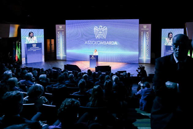 October 12, 2026, Milan, Mi, Italy: Prime Minister Giorgia Meloni speaks at the Assolombarda 2026 General Assembly, Milan, 12 10 2026 Milan Italy  - ZUMAa289 20261012_zia_a289_138 Copyright: xAgf NicolaxMarfisix