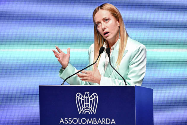 October 12, 2026, Milan, Mi, Italy: Prime Minister Giorgia Meloni speaks at the Assolombarda 2026 General Assembly, Milan, 12 10 2026 Milan Italy  - ZUMAa289 20261012_zia_a289_155 Copyright: xAgf NicolaxMarfisix