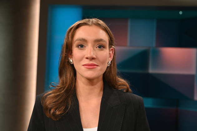Journalistin Sophie-Marie Schulz, leitet das Politikressort der Berliner Zeitung und der Ostdeutschen Allgemeinen Zeitung, zu Gast in der ARD Talkshow Hart aber Fair mit dem Thema Starke Ränder, schwache Mitte: Bleibt das jetzt so?