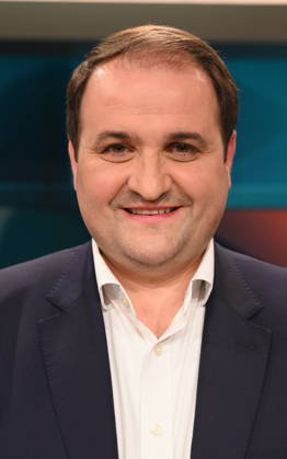 Politiker Nathanael Liminski, CDU, Minister für Bundes- und Europaangelegenheiten, Internationales sowie Medien des Landes Nordrhein-Westfalen, zu Gast in der ARD Talkshow Hart aber Fair mit dem Thema Starke Ränder, schwache Mitte: Bleibt das jetzt so?
