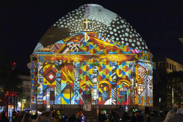 Festival of Lights , Lichterfest in der Innenstadt, Berlin, 10.10.2026 Bebelplatz, St. Hedwigs Kathedrale, 22. BERLIN FESTIVAL OF LIGHTS, Motto: Colours of Love, Lichtinstallationen, 12.10.2026, Berlin, Deutschland < english> Bebelplatz, 22nd Berlin Festival of Lights, Theme: Colours of Love, light installations, October 12, 2026, Berlin, Germany Berlin Innenstadt Berlin Deutschland, Germany Copyright: xPeterxEngelkex