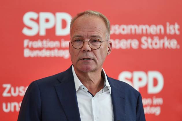 Berlin, Deutschland, 13.10.2026: Deutscher Bundestag: SPD-Fraktionssitzung: Matthias Miersch (SPD) Copyright: xdtsxNachrichtenagenturx dts_138359