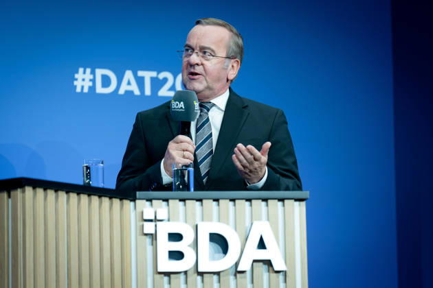Deutschen Arbeitgebertag, bcc, Berlin Congress Center Deutschen Arbeitgebertag, bcc, Berlin Congress Center, Boris Pistorius, Bundesverteidigungsminister Berlin Berlin GER