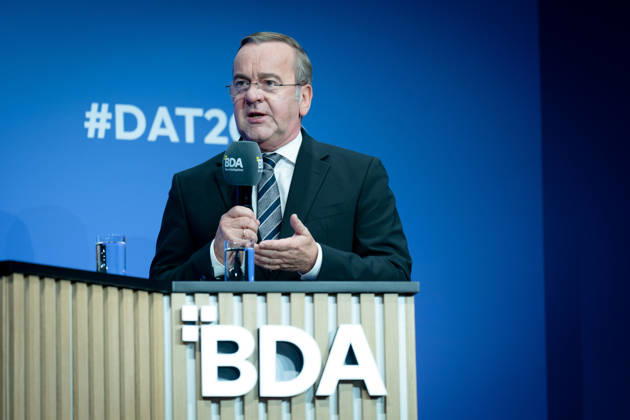 Deutschen Arbeitgebertag, bcc, Berlin Congress Center Deutschen Arbeitgebertag, bcc, Berlin Congress Center, Boris Pistorius, Bundesverteidigungsminister Berlin Berlin GER