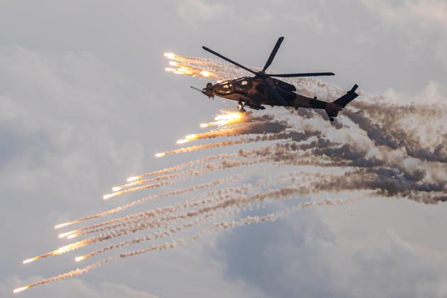 Turkish Armed Forces Fire Free-2026 military exercise held in Ankara ANKARA, TURKIYE - OCTOBER 13: Turkish armed forces hold the Fire Free-2026 military exercise at the General Nahit Senoglu Firing and Exercise Area in Polatli district, Ankara, Turkiye, on October 13, 2026. Organized to demonstrate the combat readiness and firepower of the Turkish Armed Forces, the comprehensive drill featured live-fire maneuvers utilizing an array of domestically engineered weapons and defense systems. F-16 fighting falcon and ATAK attack helicopters executed precision firing runs during drill. Arman Onal Anadolu Ankara Turkey. Editorial use only. Please get in touch for any other usage.  Copyright: x2026xAnadoluxArmanxOnalx