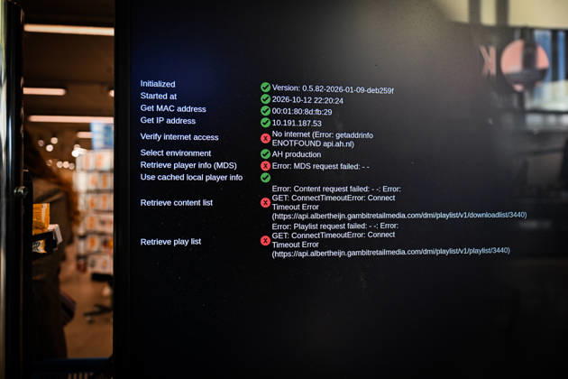 Suspected cyberattack disrupts supermarket operations across Europe ROTTERDAM, NETHERLANDS - OCTOBER 13: A major cybersecurity incident affecting supermarket chain Albert Heijn in Rotterdam, Netherlands on October 13, 2026, and other businesses disrupts operations in the Netherlands, France and other European countries. The ongoing investigation has raised concerns about a possible cyberattack, while the company warns customers of potential phishing attempts. Authorities and cybersecurity experts continue to assess the incident Mouneb Taim Anadolu Rotterdam Netherlands. Editorial use only. Please get in touch for any other usage.  Copyright: x2026xAnadoluxMounebxTaimx