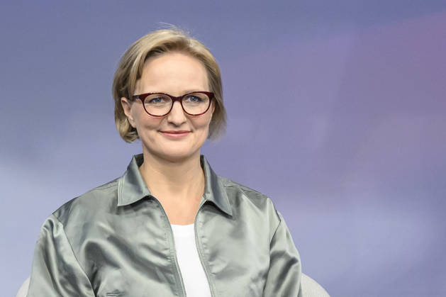 im Bild v.l.: Franziska Brantner, Bündnis 90 Die Grünen (Parteivorsitzende), GER, Berlin, Studio, zu Gast bei Maischberger, politische Talkshow, TV, Format, mit Moderatorin Sandra Maischberger, Das Erste, aus Adlershof Am Studio 20, 13.10.2026, Copyright: HMBxMedia UwexKoch