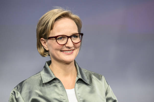 im Bild v.l.: Franziska Brantner, Bündnis 90 Die Grünen (Parteivorsitzende), GER, Berlin, Studio, zu Gast bei Maischberger, politische Talkshow, TV, Format, mit Moderatorin Sandra Maischberger, Das Erste, aus Adlershof Am Studio 20, 13.10.2026, Copyright: HMBxMedia UwexKoch