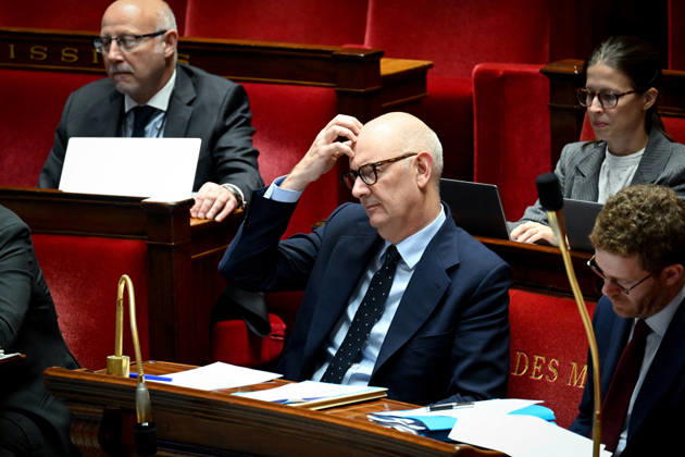 2027 Finance Bill Part One at the National Assembly French Minister of the Economy, Finance and Industrial, Energy and Digital Sovereignty Roland Lescure during the 2027 Finance Bill Part One at the National Assembly, French Parliament in Paris, France on octobre 13, 2026. Photo by Tomas Stevens ABACAPRESS.COM Paris France  Copyright: xStevensxTomas ABACAx