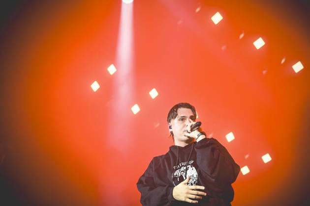 October 13, 2026, Napoli, Italy: Francesco Stasi, better known as Kid Yugi, an Italian rapper performs live at PalaPartenope during his live tour 2026. Napoli Italy - ZUMAs197 20261013_aaa_s197_663 Copyright: xPaolaxVisonex