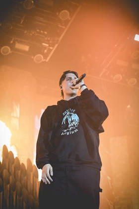 October 13, 2026, Napoli, Italy: Francesco Stasi, better known as Kid Yugi, an Italian rapper performs live at PalaPartenope during his live tour 2026. Napoli Italy - ZUMAs197 20261013_aaa_s197_665 Copyright: xPaolaxVisonex
