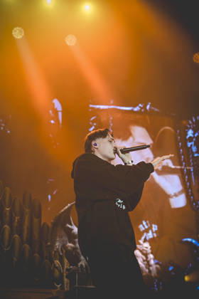 October 13, 2026, Napoli, Italy: Francesco Stasi, better known as Kid Yugi, an Italian rapper performs live at PalaPartenope during his live tour 2026. Napoli Italy - ZUMAs197 20261013_aaa_s197_667 Copyright: xPaolaxVisonex