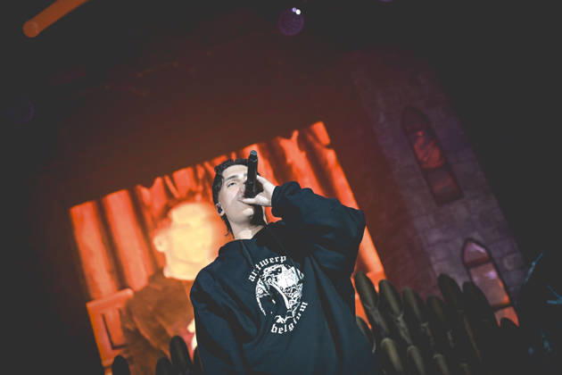 October 13, 2026, Napoli, Italy: Francesco Stasi, better known as Kid Yugi, an Italian rapper performs live at PalaPartenope during his live tour 2026. Napoli Italy - ZUMAs197 20261013_aaa_s197_668 Copyright: xPaolaxVisonex