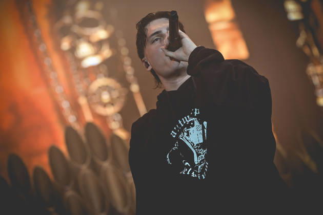 October 13, 2026, Napoli, Italy: Francesco Stasi, better known as Kid Yugi, an Italian rapper performs live at PalaPartenope during his live tour 2026. Napoli Italy - ZUMAs197 20261013_aaa_s197_675 Copyright: xPaolaxVisonex