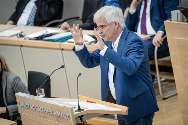 Olaf Meister, Abgeordneter Bündnis 90 Die Grünen, Grüne Partei;Landtagssitzung Oktober 2026 (II) Sondersitzung auf Antrag von AfD und BSW zum Thema Frieden in der Ukraine schaffen, Magdeburg Sachsen-Anhalt Deutschland Landtag