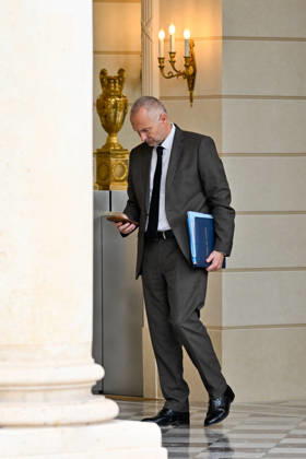 Weekly Cabinet Meeting at the Elysee Palace French Deputy Minister for the Relations with the Parliament Laurent Panifous leaves after the weekly cabinet meeting (Conseil des ministres) at the Elysee Palace in Paris, France, on October 14, 2026. Photo by Tomas Stevens ABACAPRESS.COM Paris France  Copyright: xStevensxTomas ABACAx