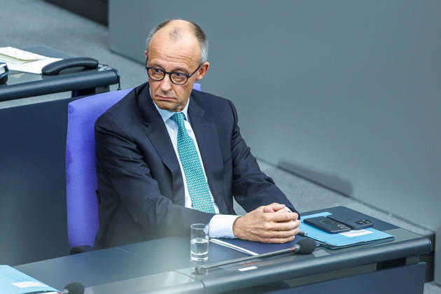 Bundestag Bundeskanzler Friedrich Merz (CDU) im Deutschen Bundestag am 14.10.26 in Berlin. Berlin Berlin Deutschland Bundestag