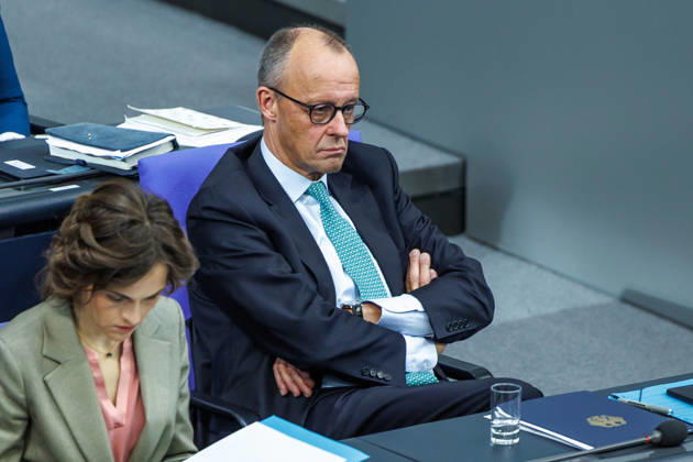 Bundestag Bundeskanzler Friedrich Merz (CDU) im Deutschen Bundestag am 14.10.26 in Berlin. Berlin Berlin Deutschland Bundestag