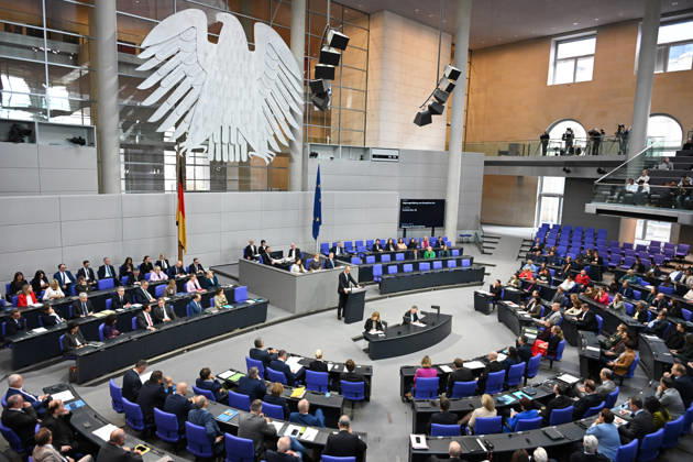 German Chancellor Friedrich Merz delivers government statement in Berlin ahead of EU Summit BERLIN, GERMANY – OCTOBER 14: German Chancellor Friedrich Merz delivers a government statement ahead of the upcoming meeting of the European Council in the Bundestag in Berlin, Germany, on October 14, 2026. Volodymyr Sindieiev Anadolu Berlin Germany. Editorial use only. Please get in touch for any other usage.  Copyright: x2026xAnadoluxVolodymyrxSindieievx