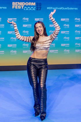 RTVE announces the artists selected to participate in Benidorm Fest 2027 Singer GALE during the announcement of the artists who will participate in Benidorm Fest 2027, on October 14, 2026, in Madrid, Spain. The sixth edition of Benidorm Fest will be held from January 23 to 30, 2027, returning to its traditional dates on the calendar after having been moved to February for the previous edition. OCTOBER 14, 2026 BENIDORM FEST ARTISTS MUSIC SINGERS Madrid Madrid, Spain  Copyright: xRicardoxRubiox 7845468