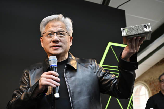 STOCKHOLM, Oct. 15, 2026 — Jensen Huang, CEO of Nvidia, speaks during the Build A Claw Experience event at Norrsken House Stockholm, as Nvidia hosts three AI events in Stockholm on Thursday x11850x  Copyright: xGustavxSjöholm TTx JENSEN HUANG NVIDIA LqwYAdHUug0