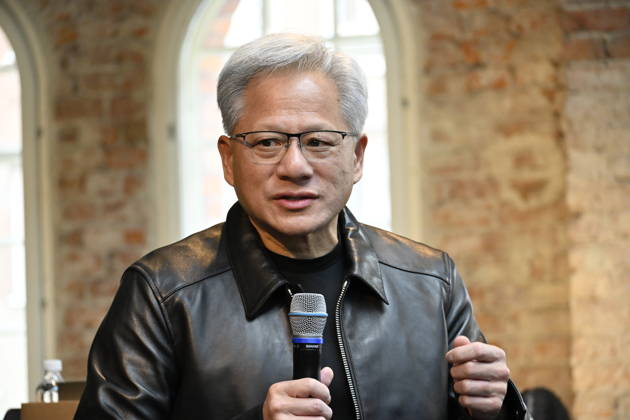 STOCKHOLM, Oct. 15, 2026 — Jensen Huang, CEO of Nvidia, speaks during the Build A Claw Experience event at Norrsken House Stockholm, as Nvidia hosts three AI events in Stockholm on Thursday x11850x  Copyright: xGustavxSjöholm TTx JENSEN HUANG NVIDIA fqyg4h8OKOk