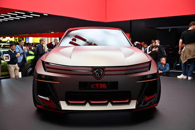 Paris Motor Show 2026 PARIS, FRANCE - OCTOBER 15: The Peugeot E-T16 electric concept car on display at the Paris Motor Show (Mondial de l Auto) in Paris, France on October 15, 2026. Mustafa Yalcin Anadolu Paris France. Editorial use only. Please get in touch for any other usage.  Copyright: x2026xAnadoluxMustafaxYalcinx