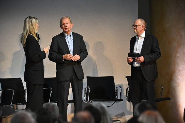 STOCKHOLM, SWEDEN, October 15, 2026 Jenny Nordlöw, CEO of Sferical AI, Marcus Wallenberg and Anders Ynnerman, Chairman of the Board of Sferical AI, during the Sferical One event organized by Nvidia at Eric Ericsonhallen on Thursday, STOCKHOLM, SWEDEN x10040x  Copyright: xAndersxWiklund TTx SFERICAL ONE NVIDIA bRU7QdfBvNs