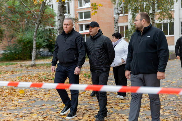 Russian attack towards civilian infrastructure in Ukraine’s Poltava DNIPRO, UKRAINE - OCTOBER 15: (----EDITORIAL USE ONLY - MANDATORY CREDIT - DNIPROPETROVSK REGIONAL MILITARY ADMINISTRATION OF UKRAINE HANDOUT - NO MARKETING NO ADVERTISING CAMPAIGNS - DISTRIBUTED AS A SERVICE TO CLIENTS---- HANDOUT - NO MARKETING NO ADVERTISING CAMPAIGNS - DISTRIBUTED AS A SERVICE TO CLIENTS----) A view of the destruction after the Russian combined attack towards civilian infrastructure and damaged a school building, an apartment building, three private houses, an administrative building, and four vehicles on Poltava, Ukraine on October 15, 2026. Dnipropetrovsk Regional Military Anadolu Dnipropetrovs ka Oblast Ukraine. Editorial use only. Please get  Copyright: x2026xAnadoluxDnipropetrovskxRegionalxMilitaryx