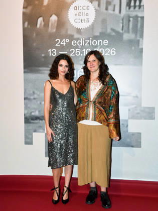 IPA89729029 - Roma Cinema Fest 2026. Night 3 Red Carpet for the film Idda. Pictured: Irene Dionisio, Tecla Insolia  Copyright: xVincenzoxLandix xPoolxRomaxFilmxFestx2026x IPA89729029