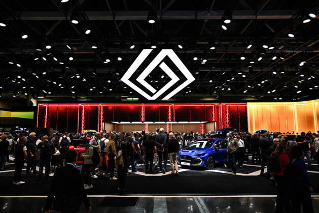 Paris Motor Show 2026 Renault automobile logo at the International Motor Show 2026 in Paris Porte de Versailles on October 15,2026. Photo by Tomas Stevens ABACAPRESS.COM Paris France  Copyright: xStevensxTomas ABACAx