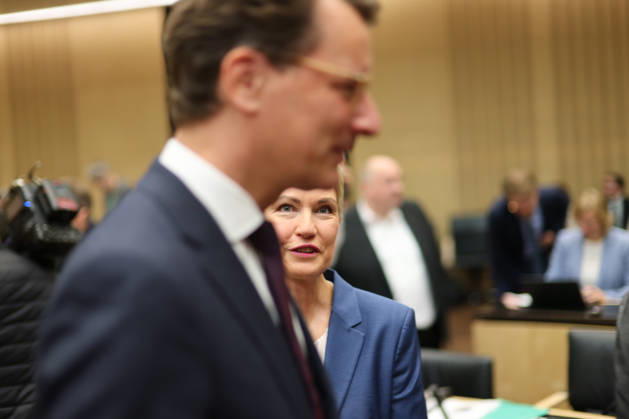 Bundesrat 16.10.2025, Germany, Berlin, Bundesrat, 1069 Sitzung, mit Ministerpräsident Markus Söder, Portrait, Ministerpräsidentin Manuela Schwesig, Gestik, Ministerpräsident Gordon Schnieder CDU RLP, Ministerpräsident Hendrik Wüst CDU NRW, Berlin Berlin Germany