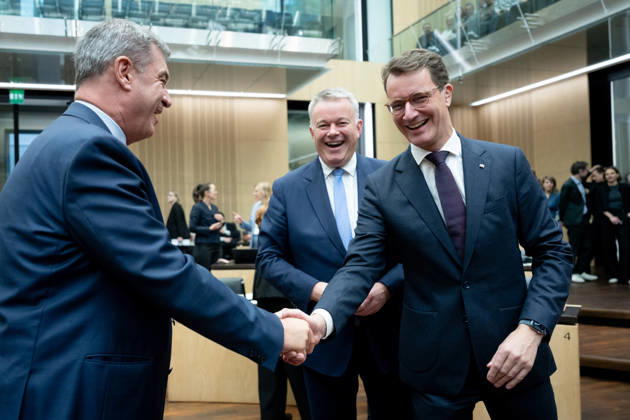 Sitzung, Bundesrat, Markus Söder, Gordon Schnieder, Hendrik Wüst Sitzung, Bundesrat, Berlin, Ministerpräsident, Markus Söder, Gordon Schnieder, Hendrik Wüst Berlin Berlin GER