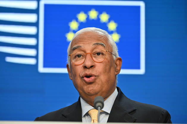 News Bilder des Tages Antonio Costa and Ursula von der Leyen hold press conference after EU Leaders Summit BRUSSELS, BELGIUM - OCTOBER 16: European Council President Antonio Costa, (seen), and European Commission President Ursula von der Leyen, speak during a press conference following the European Union Leaders Summit, on October 16, 2026 in Brussels, Belgium. Dursun Aydemir Anadolu Brussels Belgium. Editorial use only. Please get in touch for any other usage.  Copyright: x2026xAnadoluxDursunxAydemirx