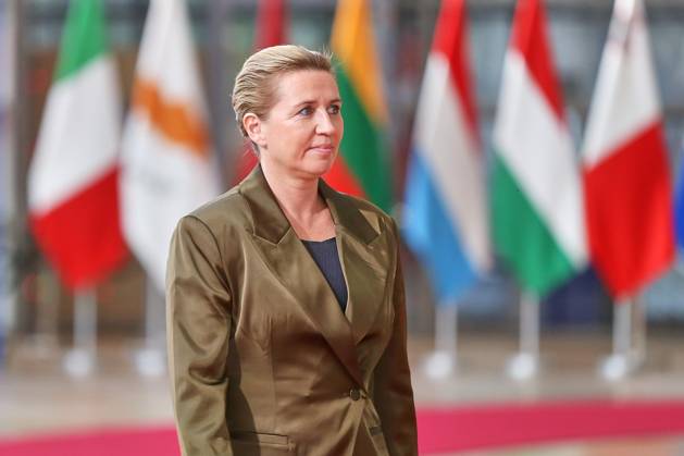 Brüssel, Belgien, 16.10.2026: Europa-Gebäude: EU-Gipfel: Mette Frederiksen, Ministerpräsidentin von Dänemark Copyright: xdtsxNachrichtenagenturx dts_139474